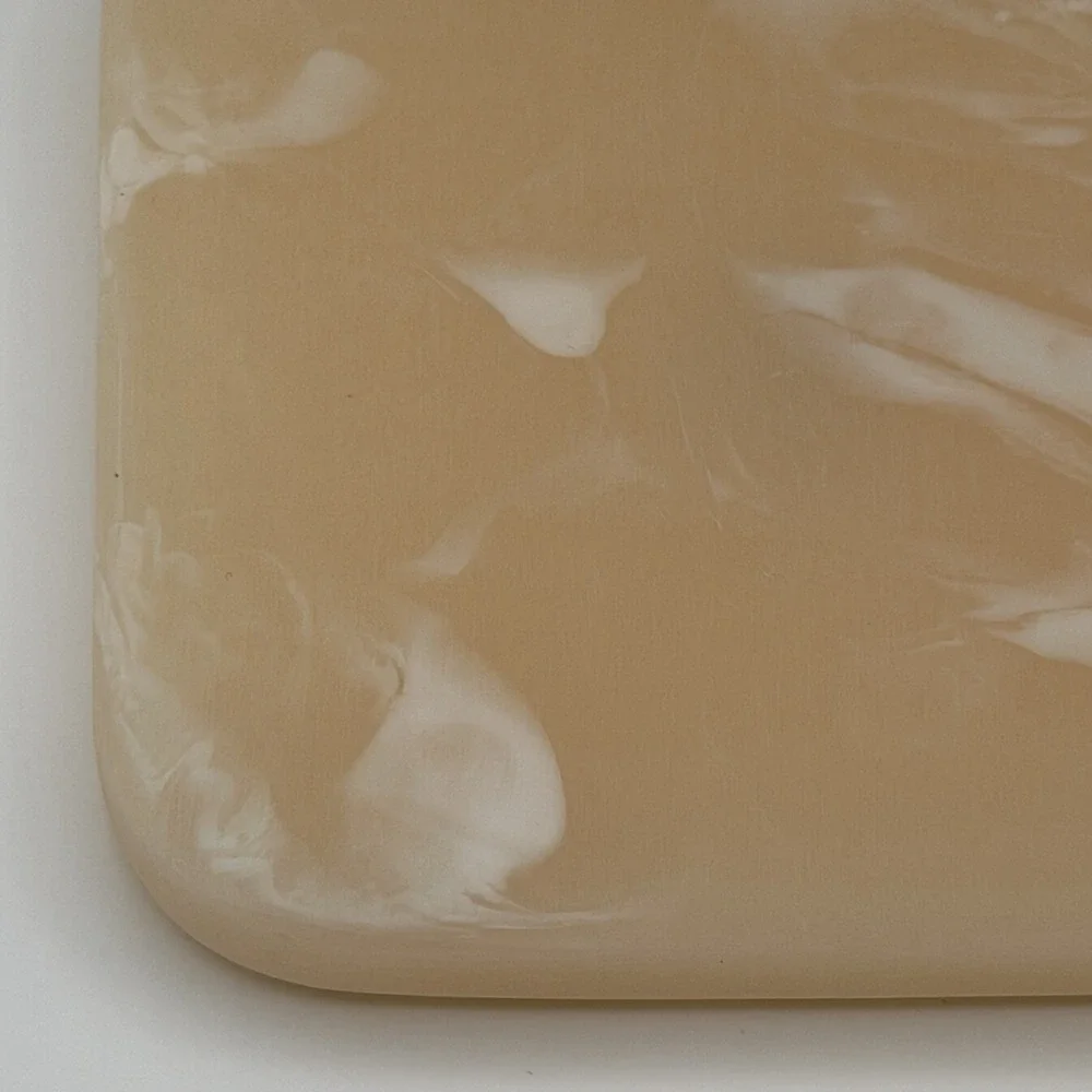 RiRiKu Resin Coasters‎ Set of 4 Square 4in Marbled New In Box